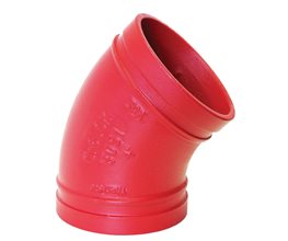 Xhtong XGQT02 Καμπύλη Αυλακωτή 45ο 12"  Αυλακωτά εξαρτήματα