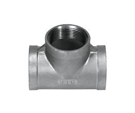 Tees S/S T316L 150# BSP F-F 11/2"  Threaded ISO/BSP