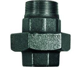 Malleable Iron Union Male-Female Black ISO 7/1 U12 (341/60) 11/4"  Threaded ISO/BSP