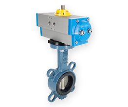 EFFEBI Butterfly Valve w/Disc SS304 and Single Act.Pn.Act. NC 100mm  Centric type