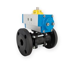 KLINGER Ball Valve KHA PN40 w/Pneum.Act. NC 15mm  2-way