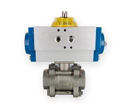 KLINGER Ball Valve S/S KHA w/Double Act.Pn.Act. 1"/20mm  2-way