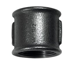 Malleable Iron Socket Female Equal Black ISO 7/1 M2 (270/2) 1/4"  Threaded ISO/BSP