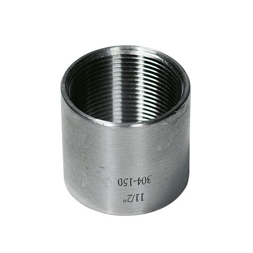 StSt 304 Sockets Machined OD, 150 Lbs, Straight ISO 7/1 2 1/2"