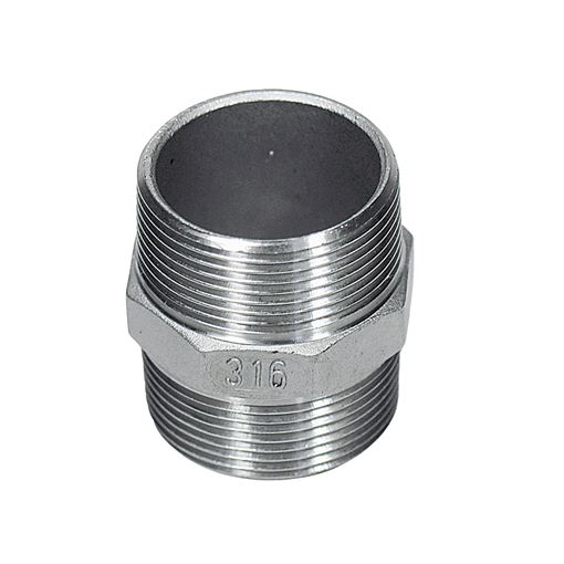 Μαστός 6-γωνος "C" 150# Ανοξείδωτος 316L ISO 7/1, 1/4"