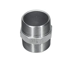 Hexagon Nipples "C" S/S T316L, 150#, BSP, 3/4"  Threaded ISO/BSP