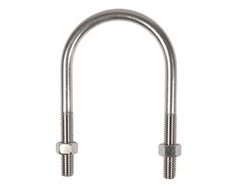 Φουρκέτες Ανοξείδωτες με 2 Περικόχλια 3" Μ10  Στήριγμα σωλήνων