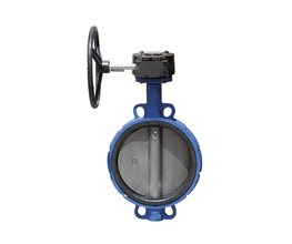 Butterfly Valve Wafer GG25 S.S. Disc NBR Seat GEARBOX PN16 DN150  Centric type