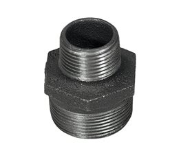 Reducing Nipples Black 2 1/2" x 2"  Threaded ISO/BSP