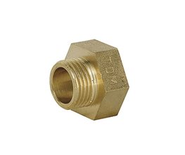 Brass f/m Bushing Nipple Yellow 1/2" x 3/8"  Threaded ISO/BSP