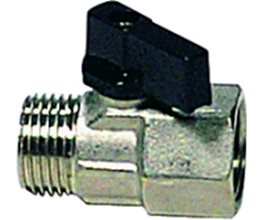 Ball Valve Brass Threaded M-F MINI BLUE 1/2"  2-way