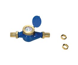 Water Meters Multi-Jet Liquid Filled Counter Cold Water 1/2"  Water Meter