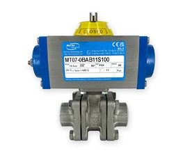 KLINGER Ball Valve S/S KHA-G M2 w/Pneum.Act. NO 2"  2-way / 3-piece