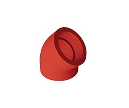 Baenninger FIRETEC Γωνία 45o PP-CFR Θηλυκή PN20 Φ63  για σωλήνες PP-R