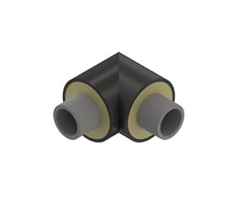 NUPI NIRONβ Προμονωμένες Γωνίες 90o BF PP-RCT SDR7,4 d50  για σωλήνες PP-R