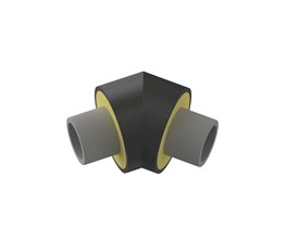 NUPI NIRONβ Προμονωμένες Γωνίες 45o BF PP-RCT SDR7,4 d110  για σωλήνες PP-R