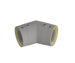 NUPI Preinsulated NIRONβ Electrofusion 45° Elbow SDR 11 d63  for PP-R pipes