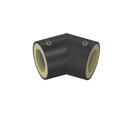 NUPI NIRONβ Προμονωμένες Ηλεκτρογωνίες 45o PP-RCT SDR11 d110  για σωλήνες PP-R