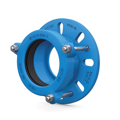 BELG.METEOR Flange Adaptor PN16 DN50/65 for CI, CS & PVC Pipes 56-74