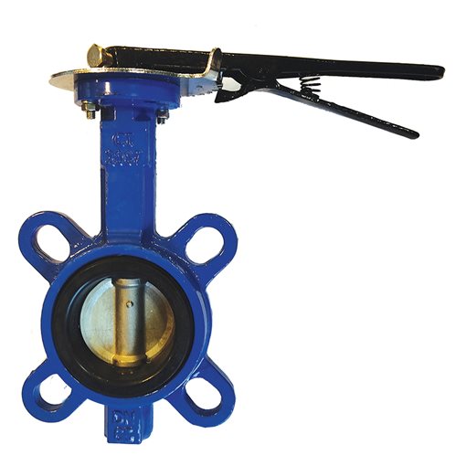 Butterfly Valve Wafer GG25/SS/ΝΒR w. Hand-Lever PN16 125mm