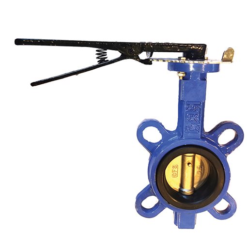 Butterfly Valve Wafer GG25/SS/EPDM w. Hand-Lever JIS 5K 80mm