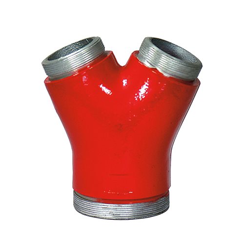 Δίκρουνο με Σπείρωμα 4" x 2.1/2"