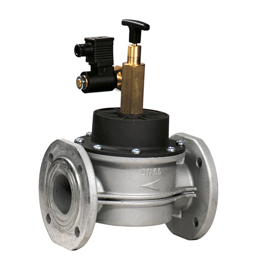 Solenoid Valves for Gas, 500mbar, NC 230Vac, GECA DN65
