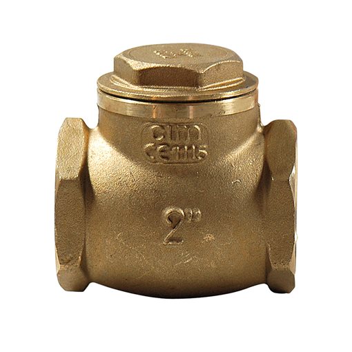 Check Valves, Swing Type, Brass, Thr., CIM.80 1 1/2"
