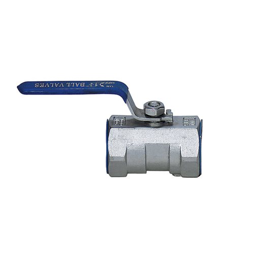 Ball Valves, S/S T316,1-Piece, RB, Thr., BSP, 1000 WOG.1/2"
