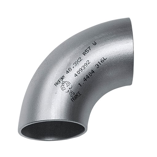 Καμπύλη 90ο Συγκόλλησης 316L 139.7 x 2