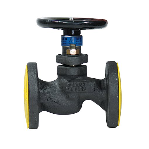 Piston Valves, CS, Fl., PN40, KLINGER KVN VIII/KX-GT DN20