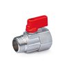 Mini Ball Valves APM PN10 1/2" M/F with Blue Butterfly Handle