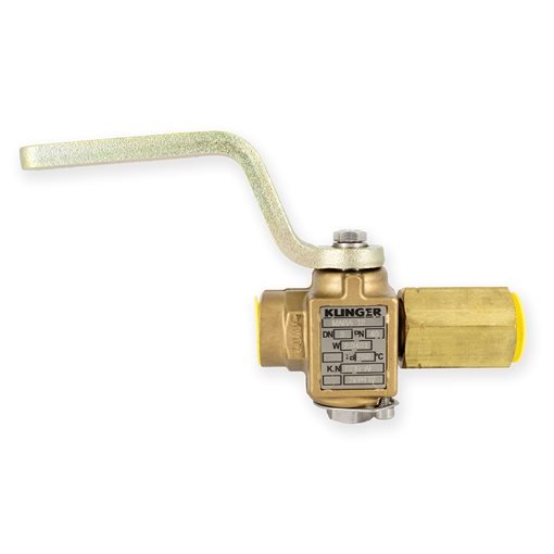 Brass Cocks for Press.Gauges, KLINGER MABA-12-IV, Thr. 1/2"