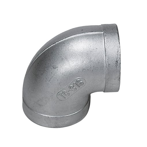 Elbows 90o L.R. S/S T316 150# BSP F-F 1/8"