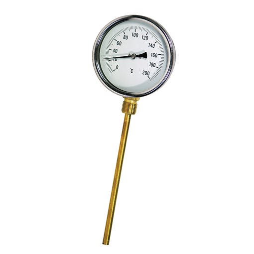Thermometers 1/2" Bottom Connection 4" 120oC 100mm
