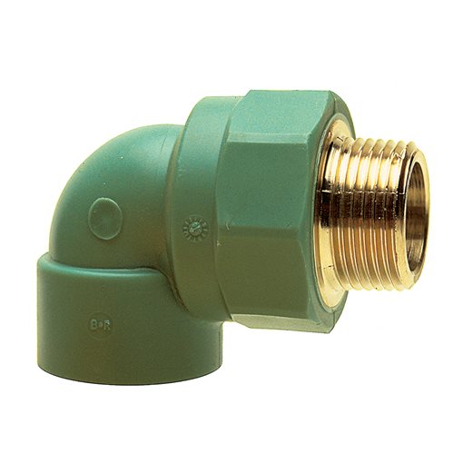 B-R Elbows with Male THR. PP-R G8092g D25x1/2"