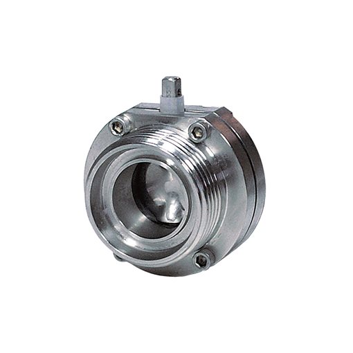 DIN Butterfly Valves AL LKB-2 EPDM Seats Male Ends 316L DN40