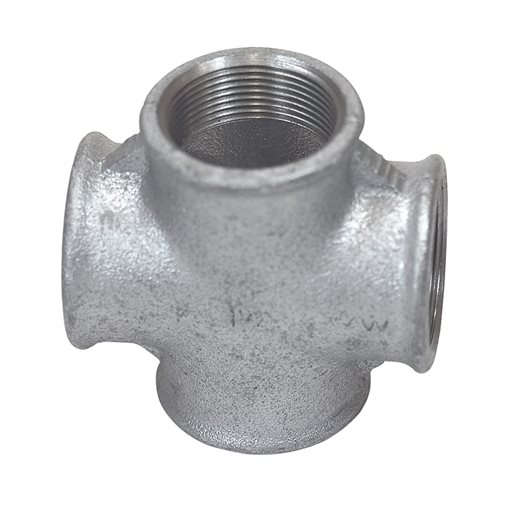 Crosses Equal 90o F-F Galvanized 1 1/4"