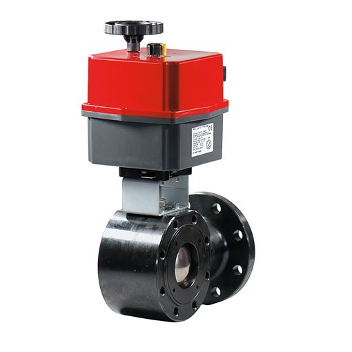 EFFEBI Ball Vlv MOON 3W-L+El.Act. 24-240Vac/dc DN50