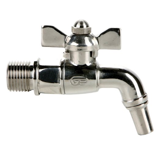 Barrel Ball Valves AISI 316 PN16 RB, Male BSP 3/4"