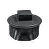 Plugs Square Head Beaded Black 3/4"