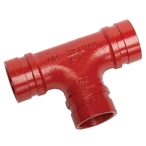 PROFIT Grooved Equal Tees S.R. Red Dia. 5"/125 - 139,7mm