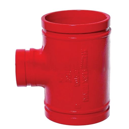 PROFIT Grooved Reducing Tees XGQT04 Red Dia.139.7x76.1mm