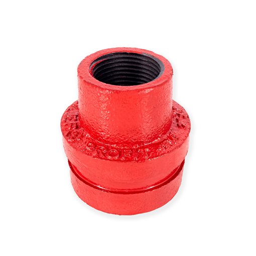 XGQT07s Grooved Reducers Red Thr. BSP 4"x2"