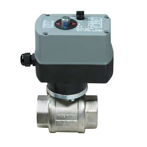 Ball Valves, Bronze, Electric 220VAC, Thr., CIM.702 1 1/2"