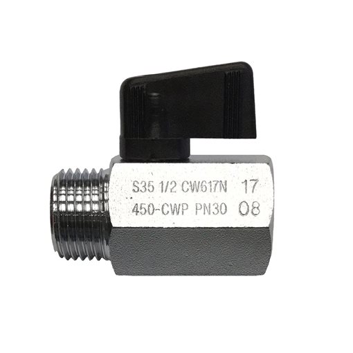 Ball Valves "MINI" - Male-Female Threaded RUB S3501 1/2"