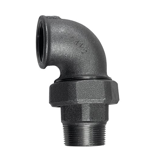 Elbow Unions 90o M/F Black 1"