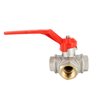 Brass Ball Valves 3-Way TYPE T, S100 FF RUB 3/4"