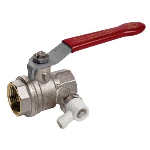 RUB S81 Full Port Ball Valves w. Side Drain 11/4"