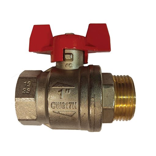RUB S90 Full Port Ball Valves M/F T handle 1/2"